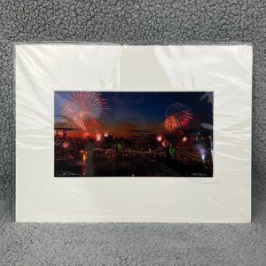 Michael J Leu Art Print SIGNED 300 Cityscape New York City Brooklyn Bridge NYC 1